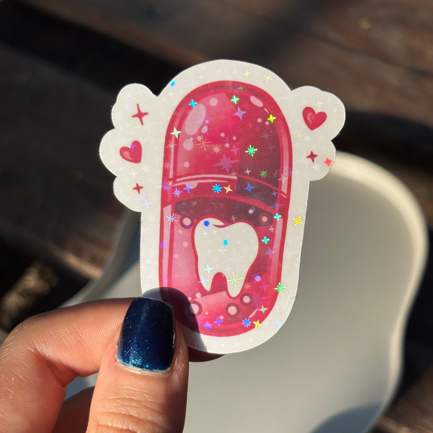 Tooth Capsule Sticker