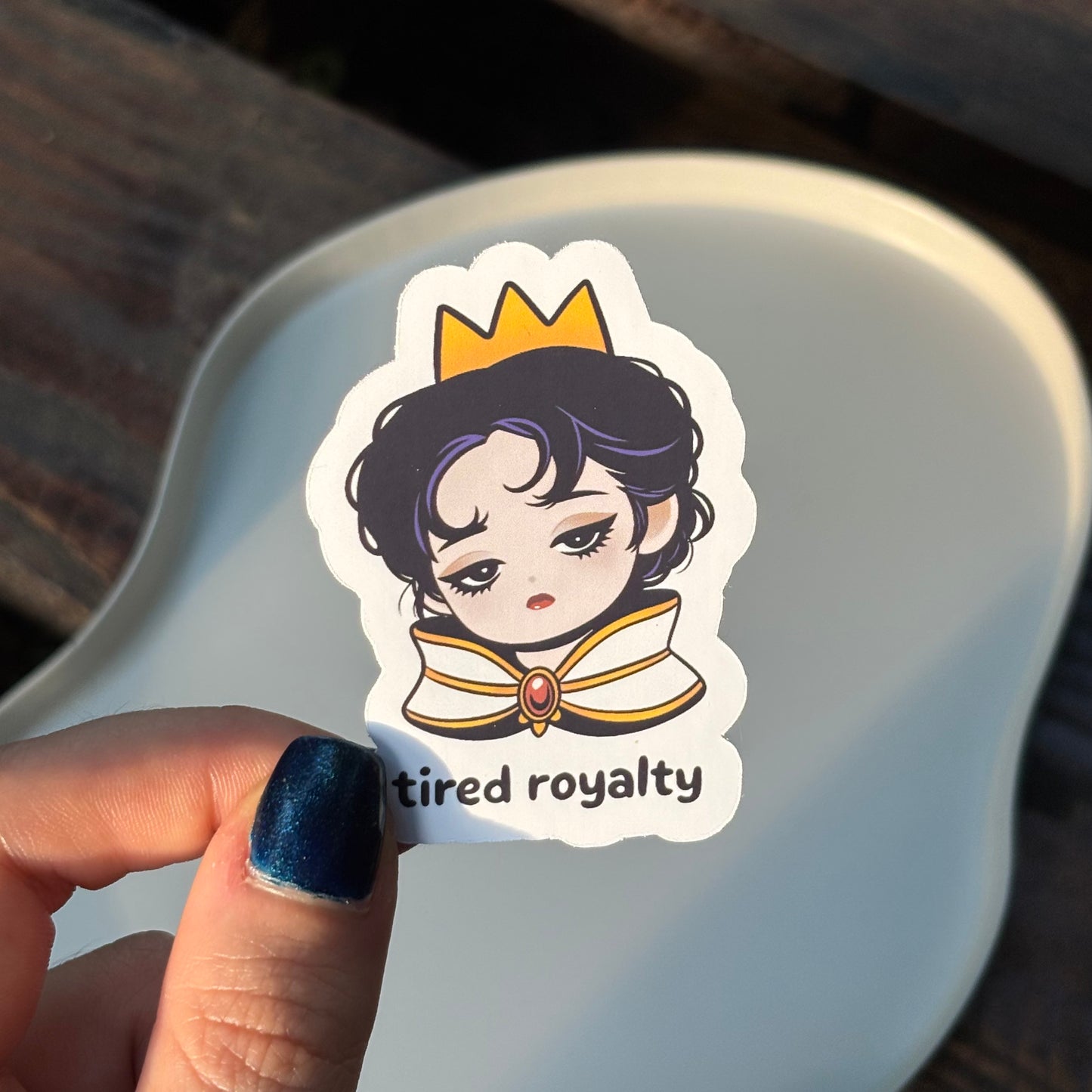 Tired Royalty Sticker