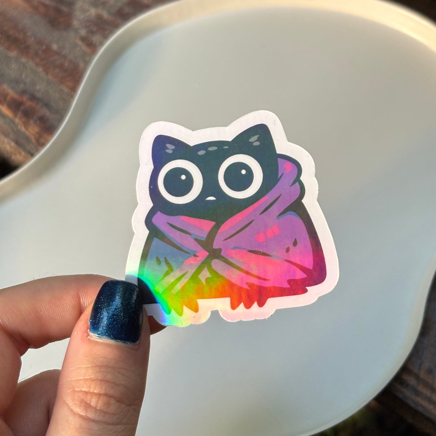Anxious Cat Sticker