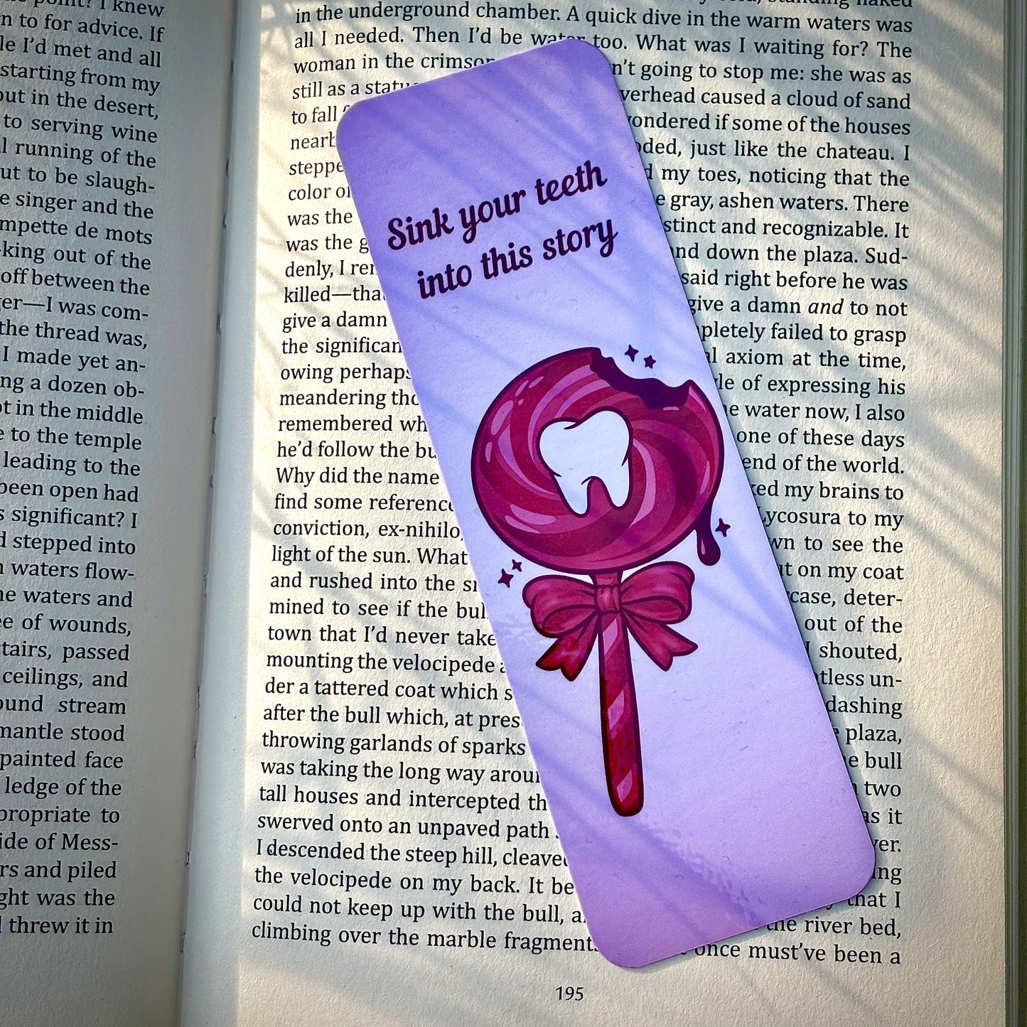 Sink Your Teeth Bookmark
