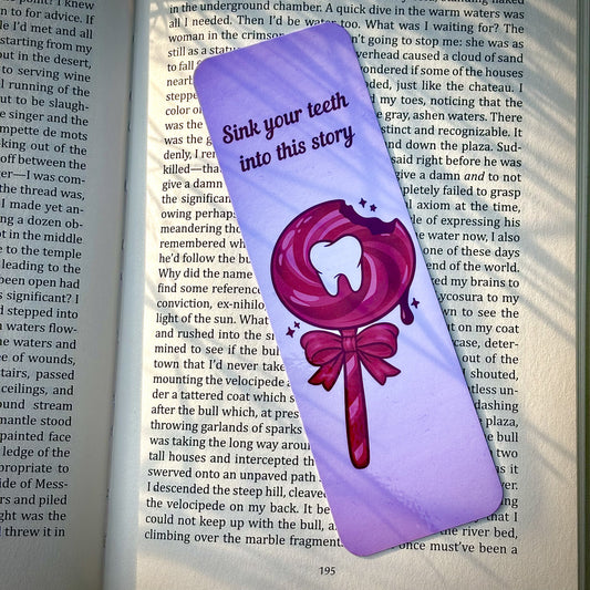Sink Your Teeth Bookmark