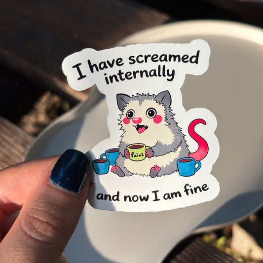 Chaotic Possum Sticker