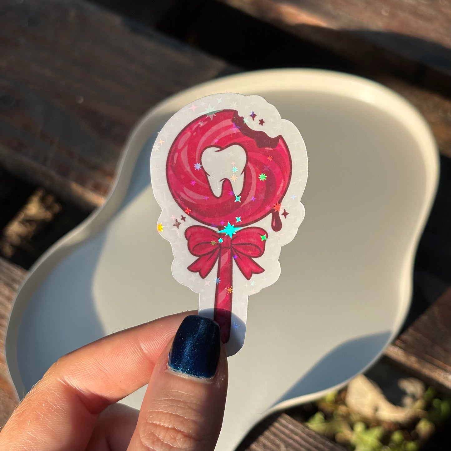 Lollipop Tooth Sticker