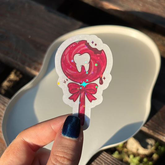 Lollipop Tooth Sticker