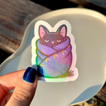 Burrito Cat Sticker