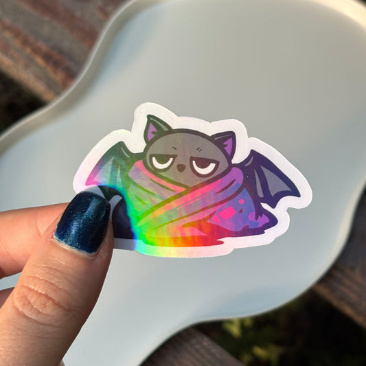 Tired Bat Sticker